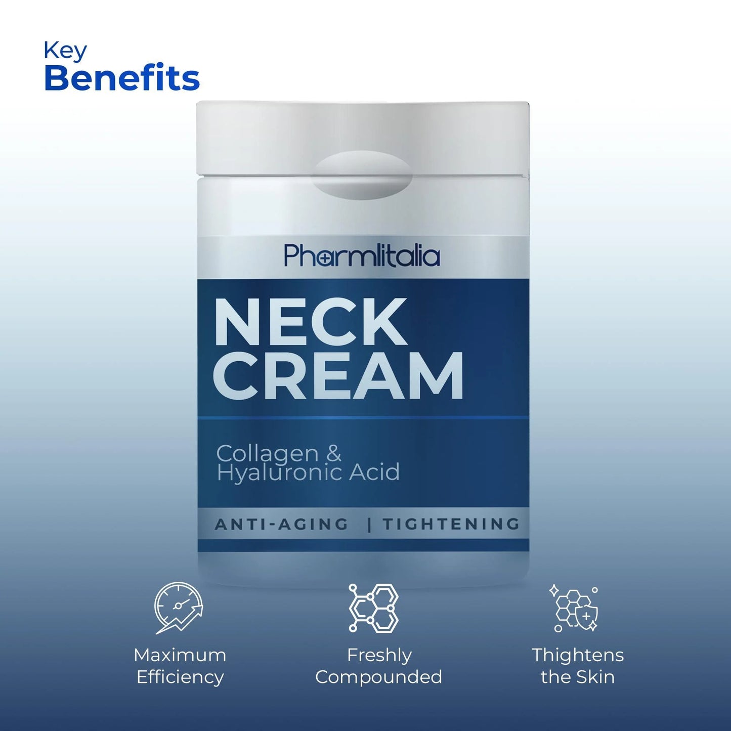 Neck Firming and Tightening Cream with Collagen Hyaluronic Acid anti Age 4 Fl Oz