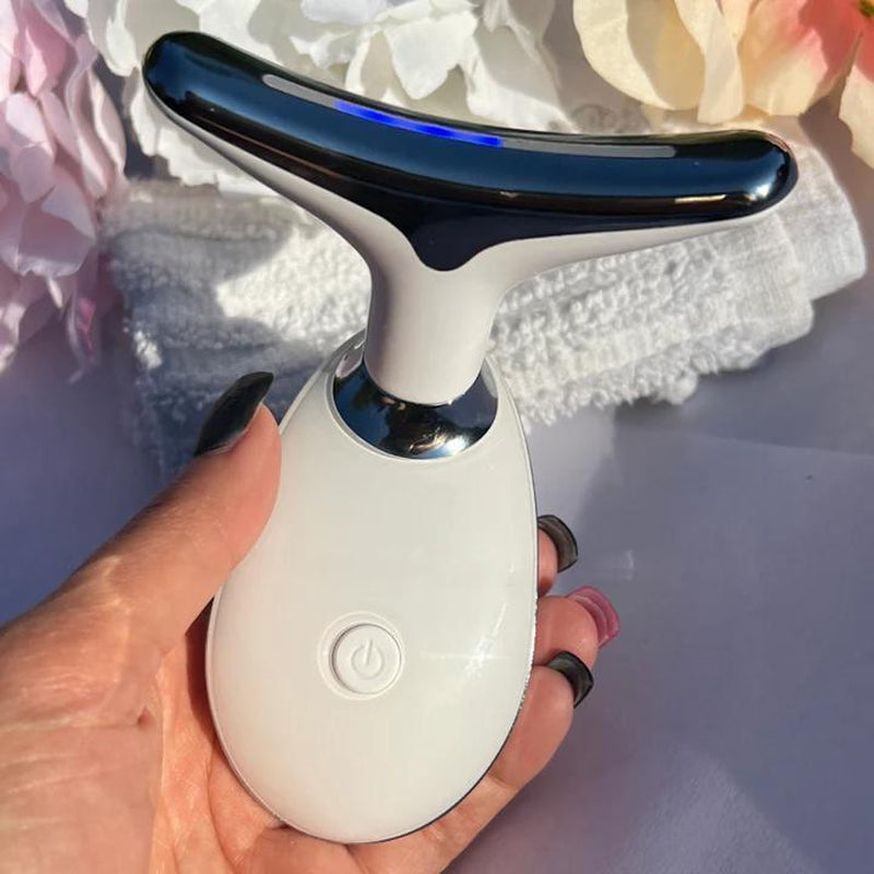 [Wavy Chic] (Buy a Multifunctional Facial Massager and Get a Free Neck Cream)Multifunctional Facial Massager, Neck Massage, Remove Neck Wrinkles, Remove Nasolabial Wrinkles Beauty Device Face Roller Comfort Skincare